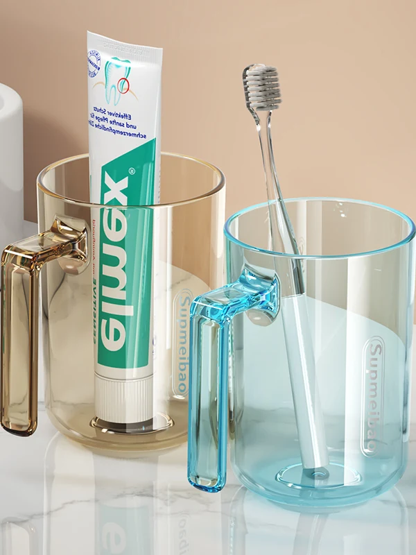 

Роскошный стакан-органайзер для зубных щеток с ручкой для детей и пар, для домашнего использования, высококачественный набор для гигиены полости рта