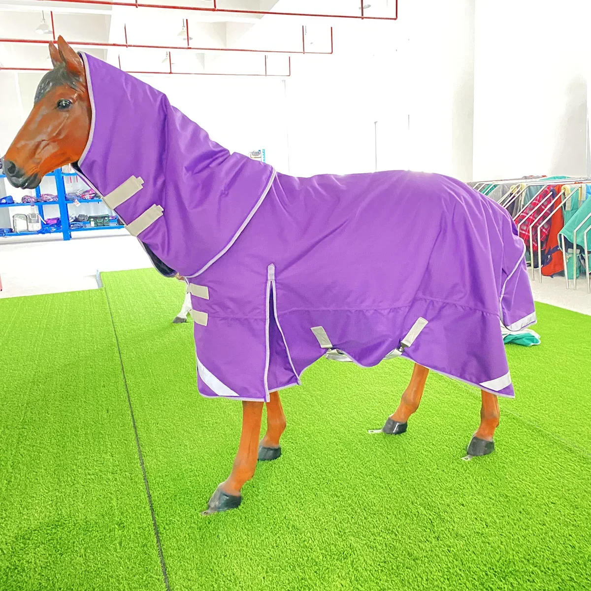 2023 Newest Warm Soft Equine Horse Turnout Winter Rug Wholesale 6pcs per Carton Cheap Horse Blanket Rug