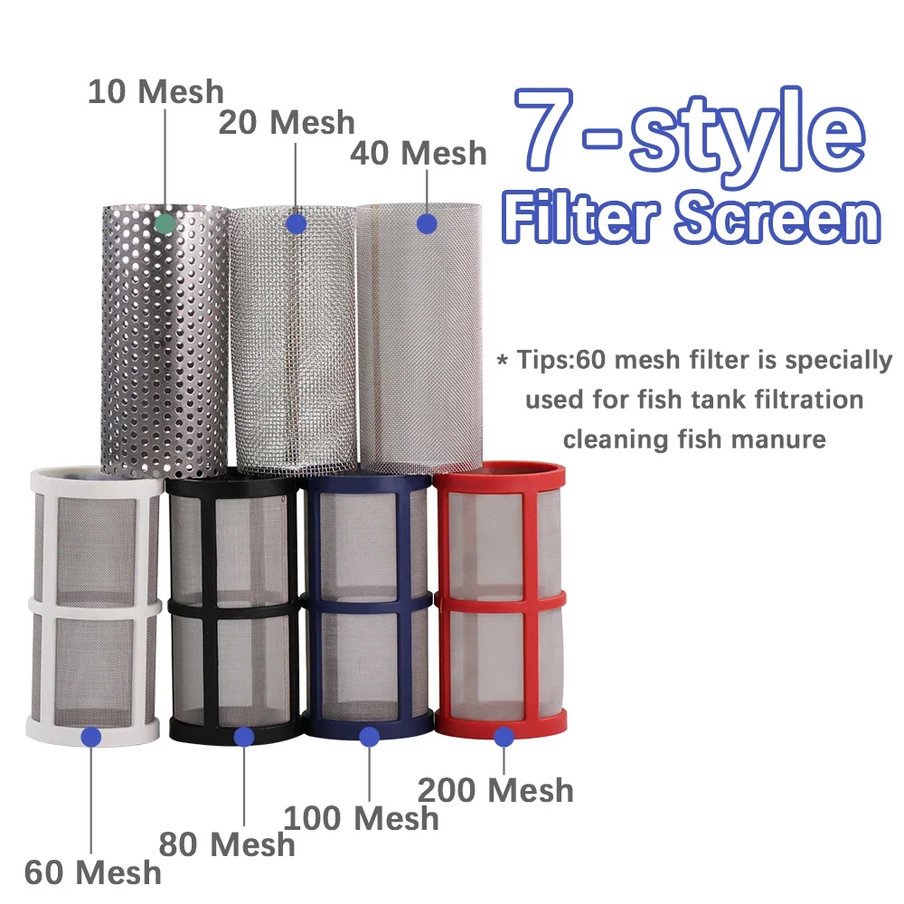 304 Stainless Steel 10-200 Mesh Filter Screen Garden Irrigation Aquarium Fish Tank Strainer Fittings Purification Impurities Net