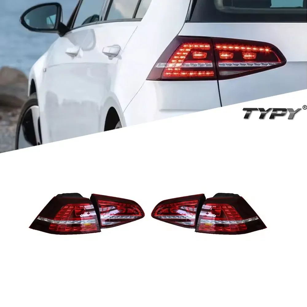 

Автомобильный задний фонарь для Volkswagen Golf 7 2012-2017, задний фонарь для Golf 7, модифицированный в новый динамический сигнал поворота, задний фонарь для автомобиля