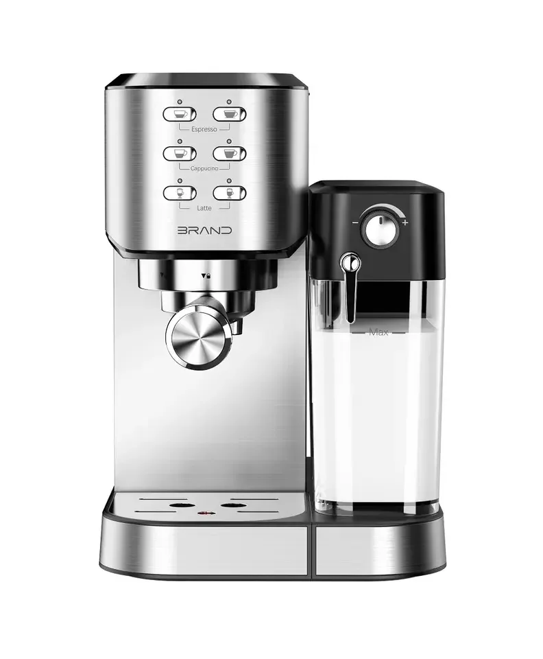 Espresso coffee Machine with Steamer and Milk tank  for Cappuccino and Latte Maker