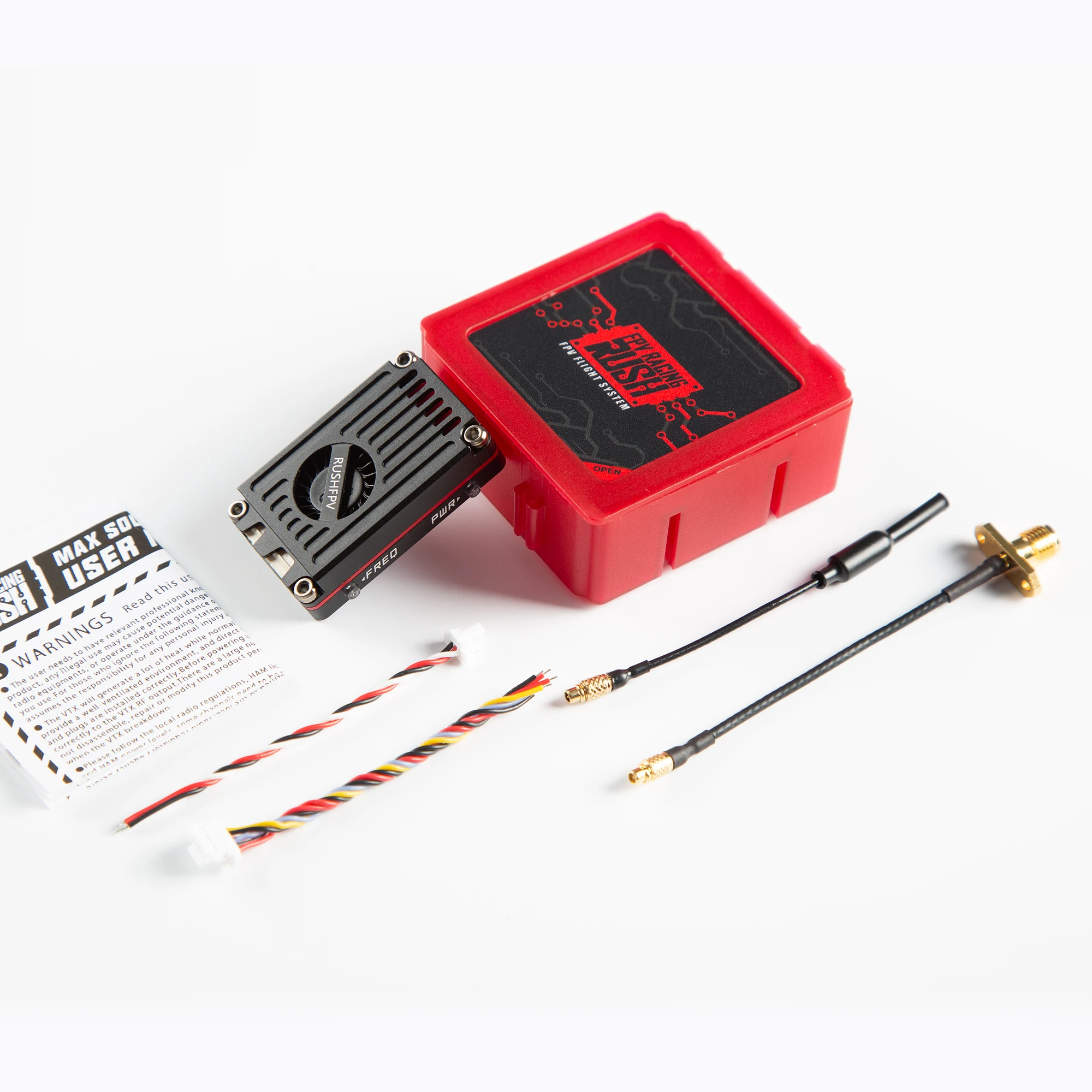 RUSH TANK MAX SOLO 5.8G 2.5W VTX 2-6S Lipo High Power 48CH FPV Video Transmitter CNC shell for FPV Freestyle Long Range Drones