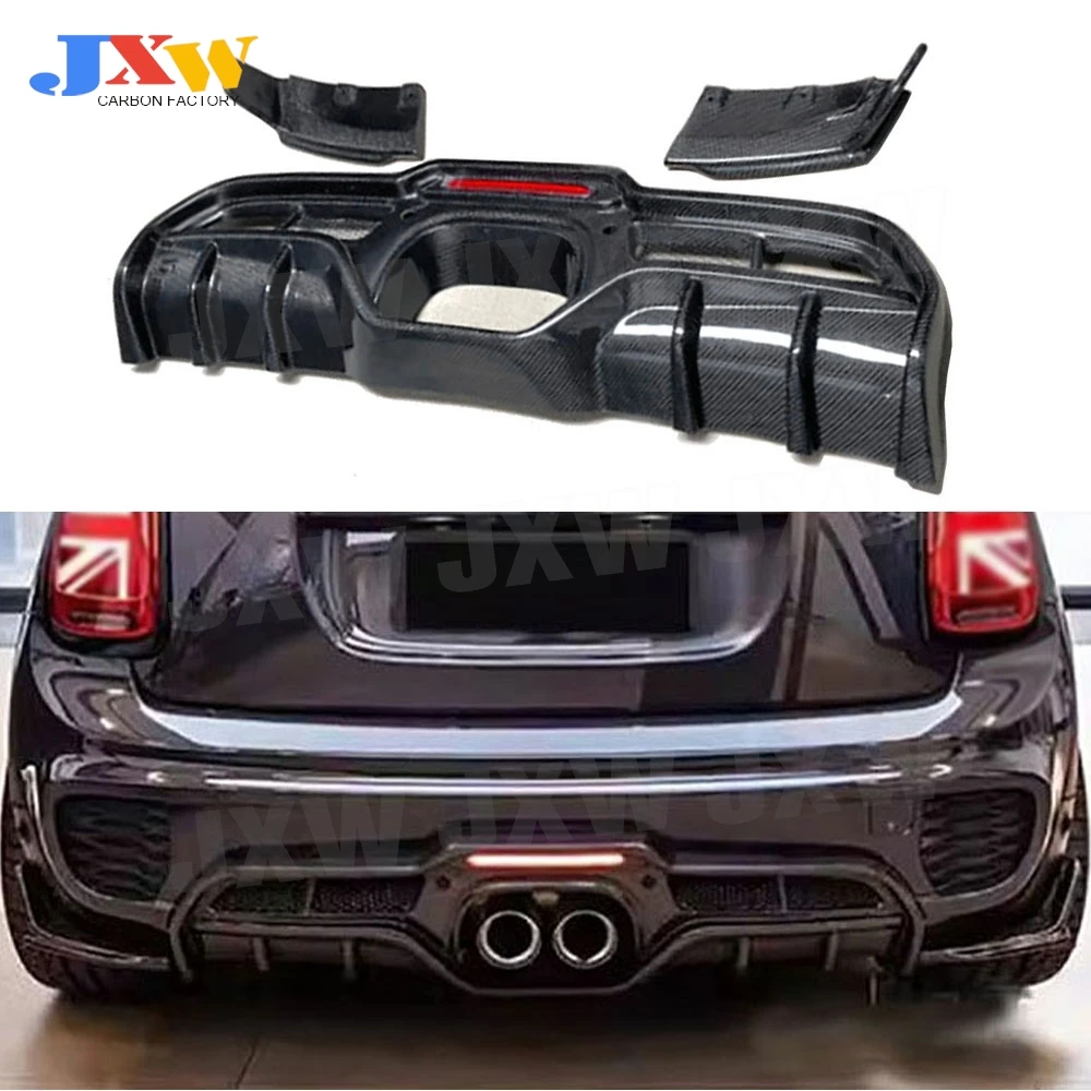 

Rear Diffuser Bumper Chin Spoiler With Splitters LED Lights Body kits for BMW MINI Cooper F55 F56 F57 JCW Car Accessories