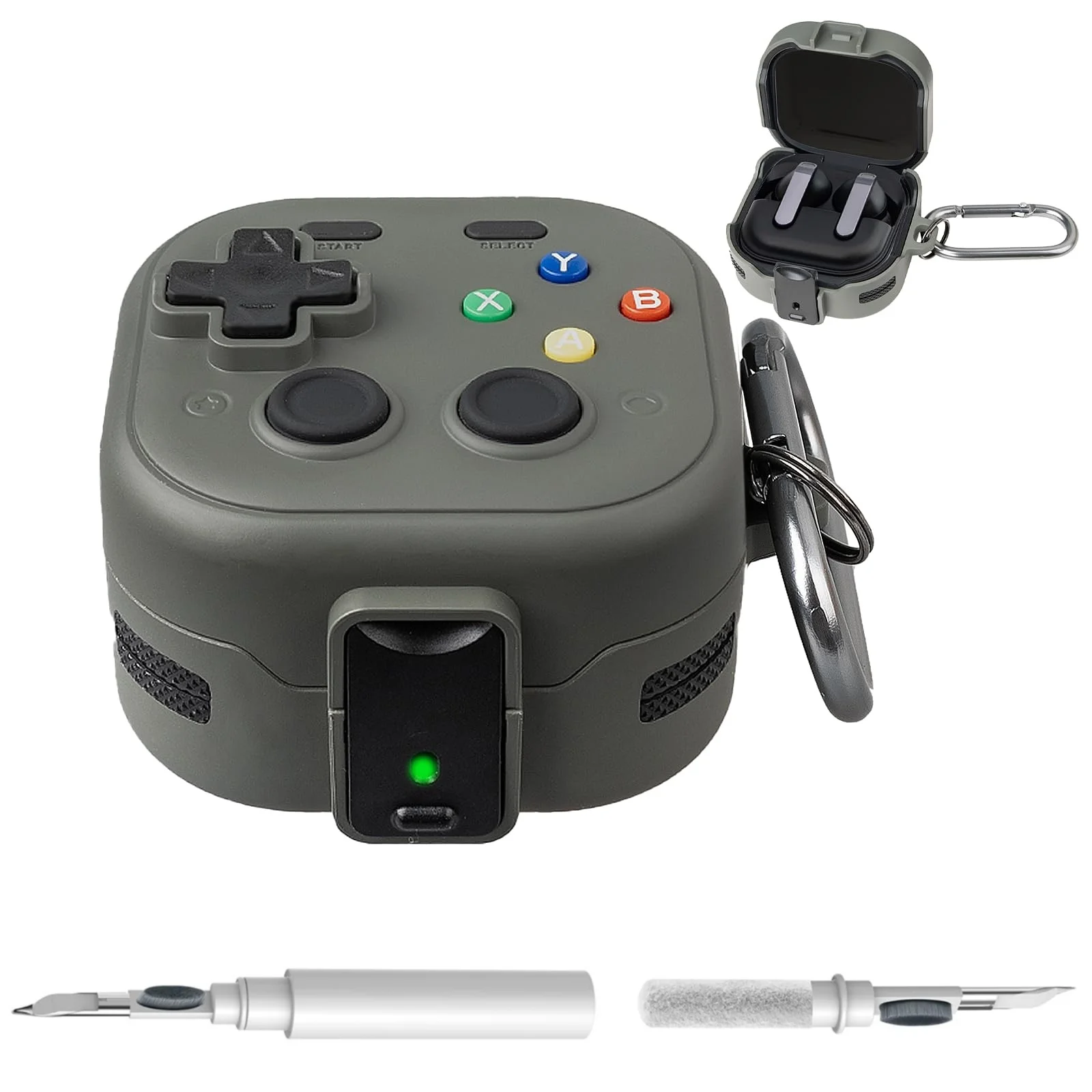 Für Samsung Galaxy Buds 4 Pro /Buds 4 Silikonhülle, lustiges Cartoon-Spiel-Design, Cover mit Reinigungsset für Samsung Galaxy Buds 4 – Detail 11