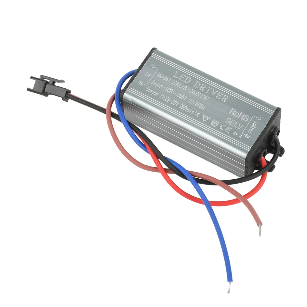 Driver de led à prova d'água, 1-3w, 6-10w, 8-12w, 12-18w, 18-24w