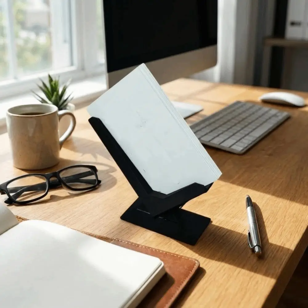 Simple 3D Printing Business Card Holder Plastic Card Case Card Storage Box Card Stand Rustproof Card Display Holder School
