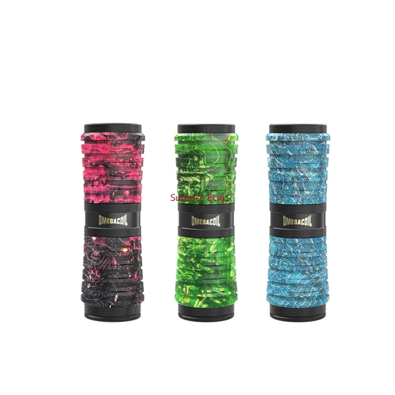 Ultroner Omega Coil Mech Mod 25Mm Hybride Verbinding 4 Veer Vuurschakelaar Gestabiliseerde Houten Buishulzen Voor Enkele 18650 Batterij