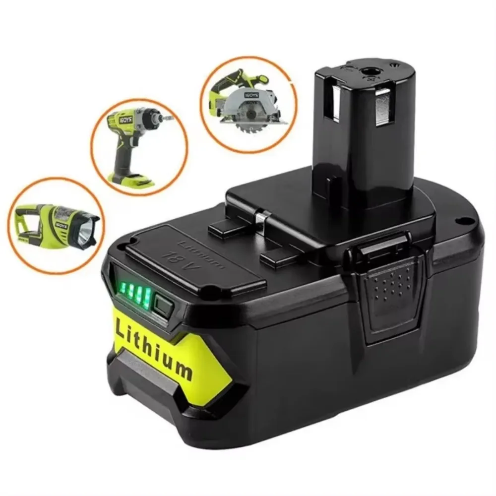 18V 6000mAh Li-ion Battery for RYOBI Power Tools Compatible with P108 18V One+ Plus P104 P107 RB18L50 RB18L20 P108