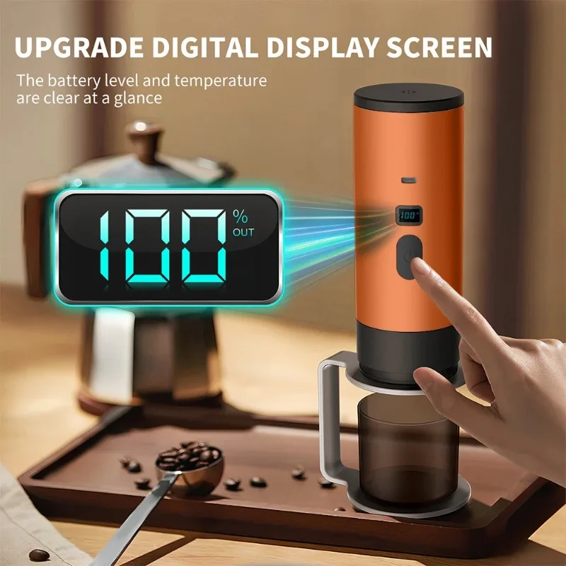 

Электрическая эспрессо-машина, самонагревающаяся USB-C, перезаряжаемая капсульная кофеварка, кофемолка для кемпинга, автомобиля, автодома, пешего туризма