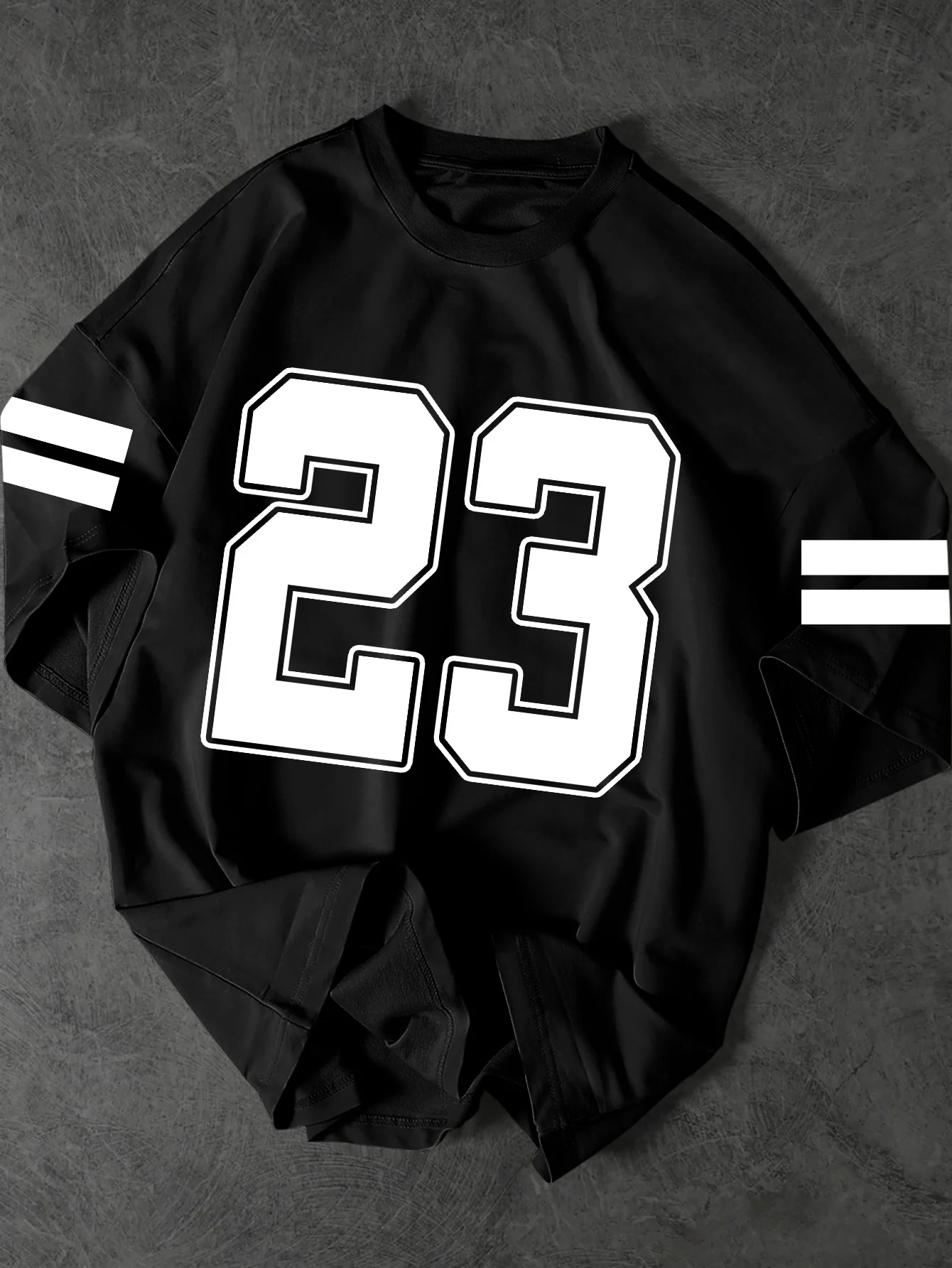 

Men's Summer Casual T-shirt 23 Printed Breathable Loose Round Neck Short Sleeve Suitable for Outdoor Sports Casual Tops