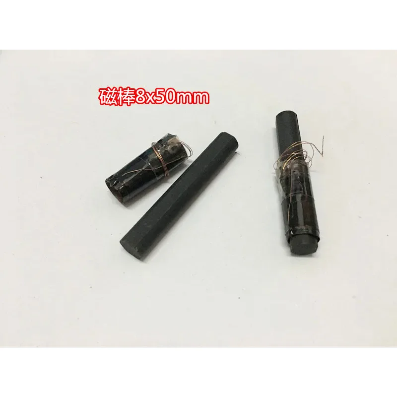 Antenna Magnetic Rod Radio Ferrite Magnetic Rod Diameter 8x Long 50mm Round with Coil
