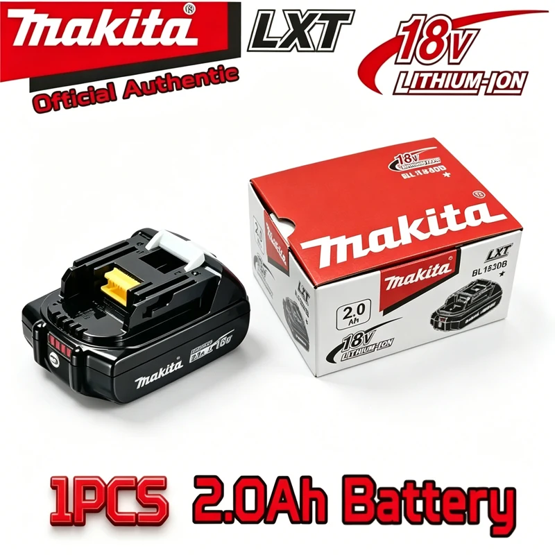 

100% Original Makita 18V 2.0Ah battery, 2000mAh for Makita BL1830， BL1830B， BL1840 ，BL1840B ，BL1850 BL1860B power tools battery