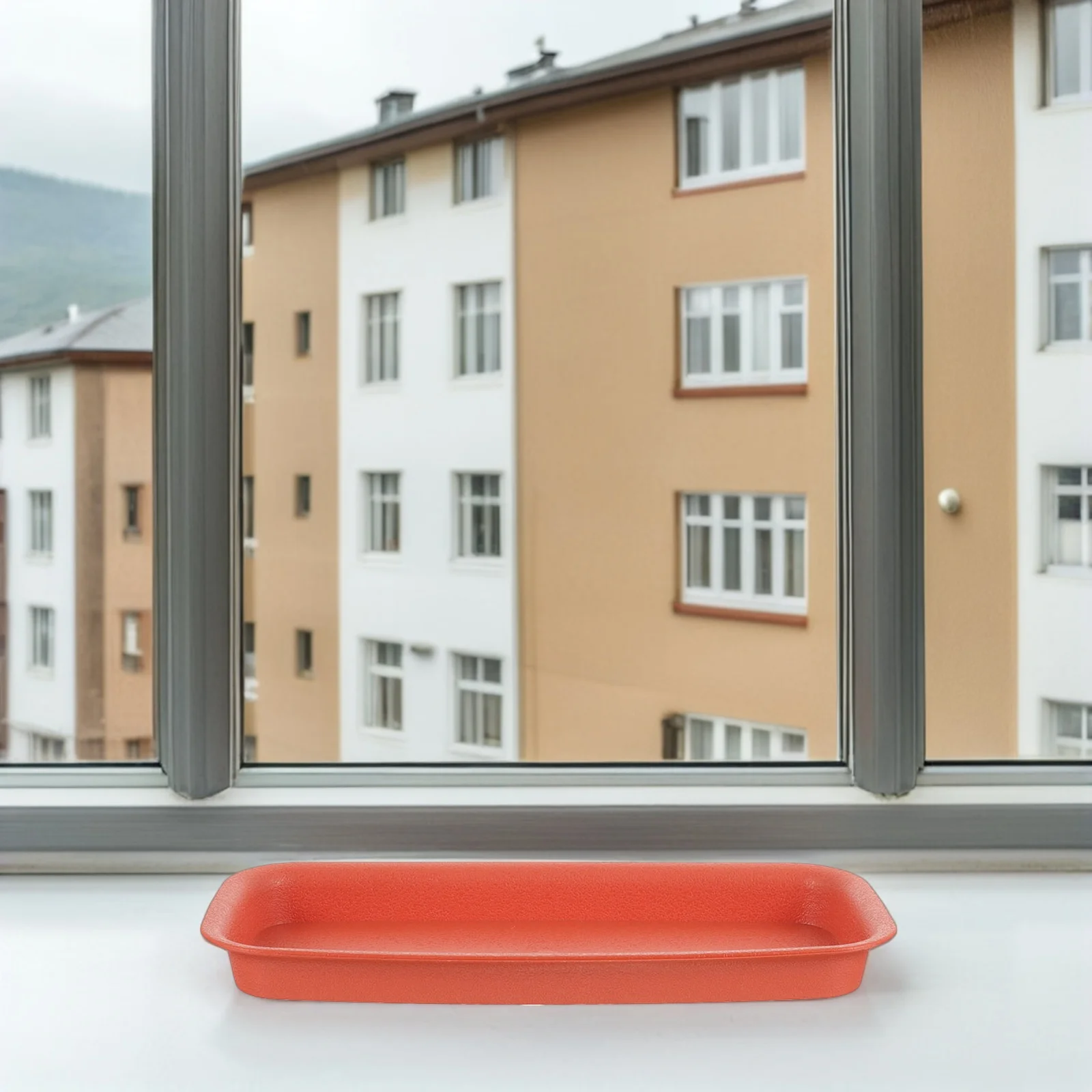 

2pcs Rectangular Plant Saucer Plastic Pot Drainage Tray For Indoor Outdoor Gardens Flowerpots Waterproof Base With Air