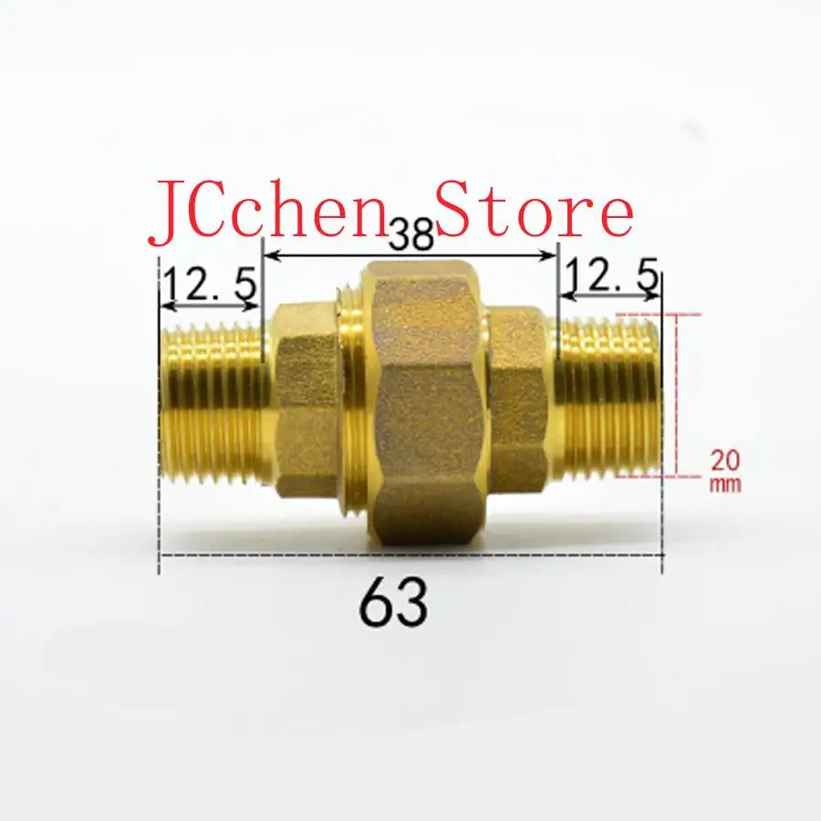 

DN15 G 1/2 "BSPP Мужская латунная розетка Соединительная муфта для труб Вода Газ Масло