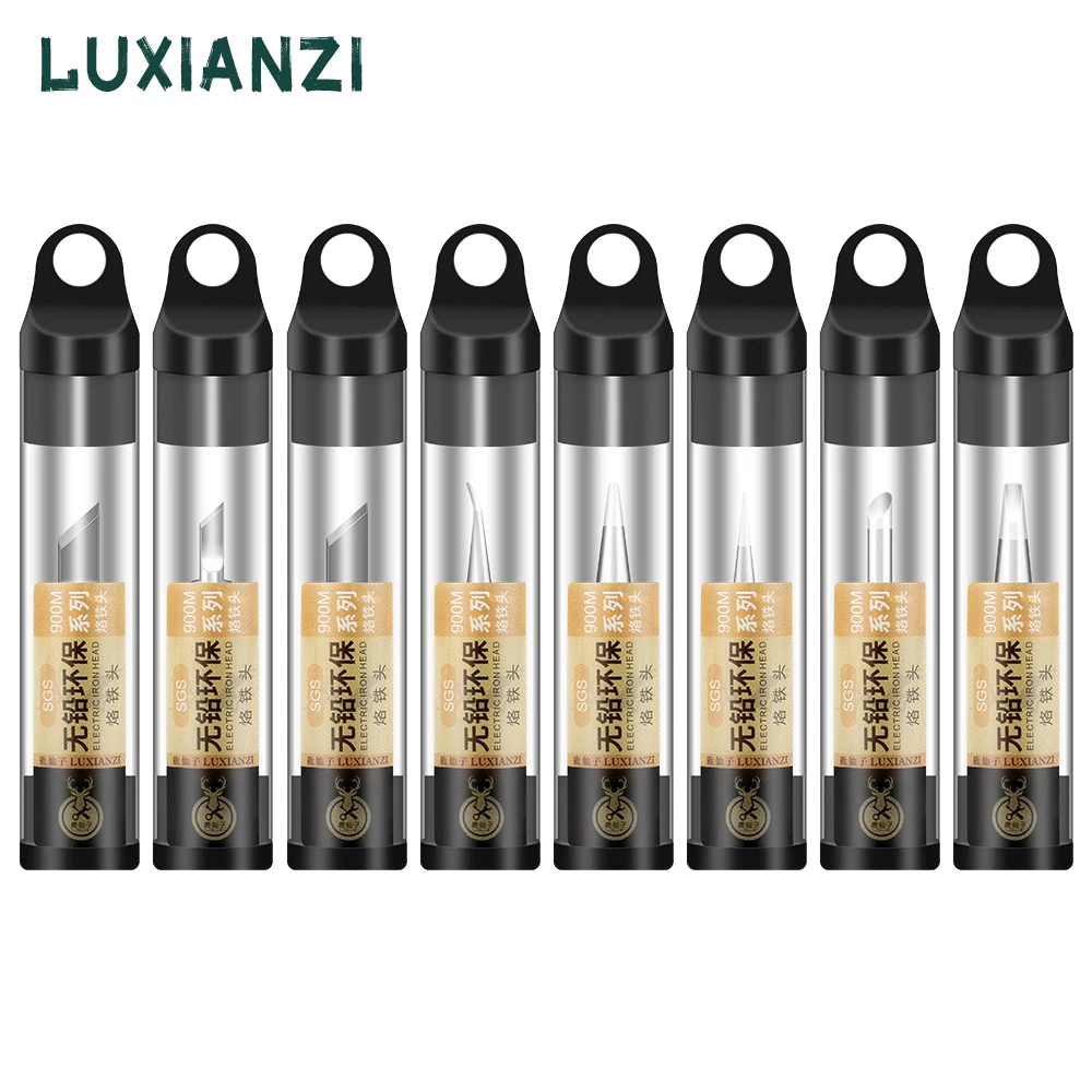 LUXIANZI Pure Copper Soldering Tip 900M-T For BGA Welding Accessorie Head Lead Free SGS High Quality Free Soldering Iron Tips