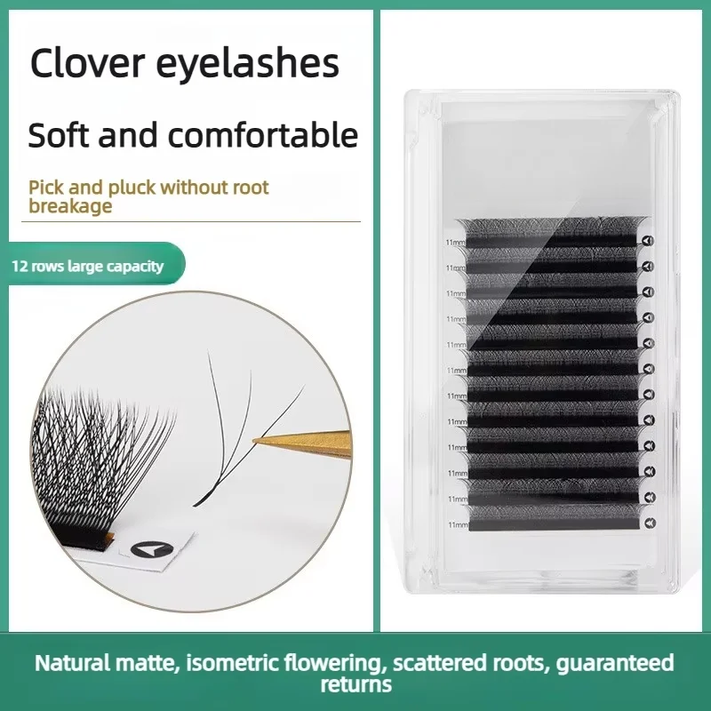 W-3D LashesTechnology Fiber Ultra-Soft One-Second Blooming Grafting Eyelashes 0.05 Non-Falling Fairy Style Eyelashes Wholesale