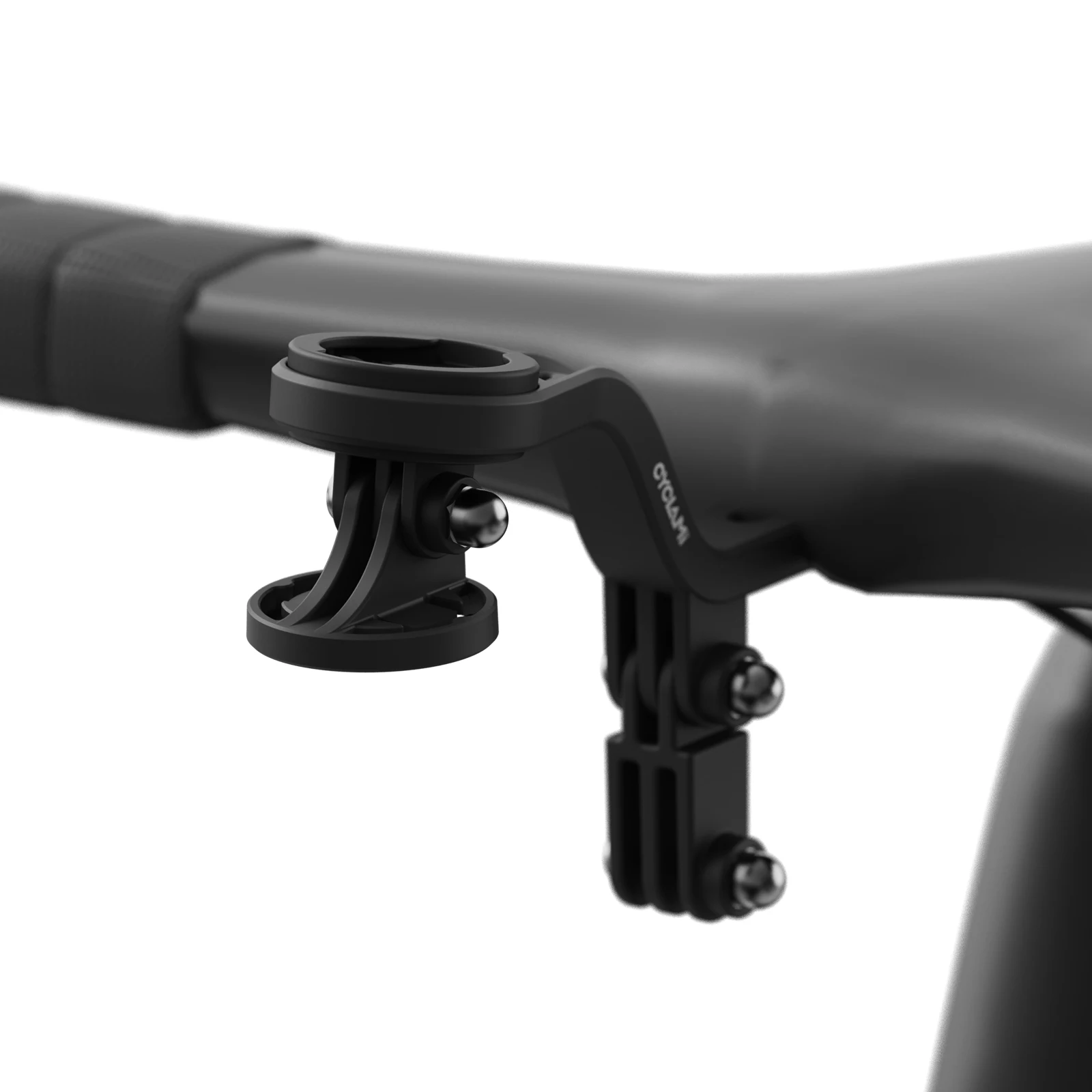 CYCLAMI Fahrrad-Vorderlicht-Halterung Fahrradcomputer-Halter Lenkeraufsatz-Halterung für Wahoo Bryton Garmin Halterung