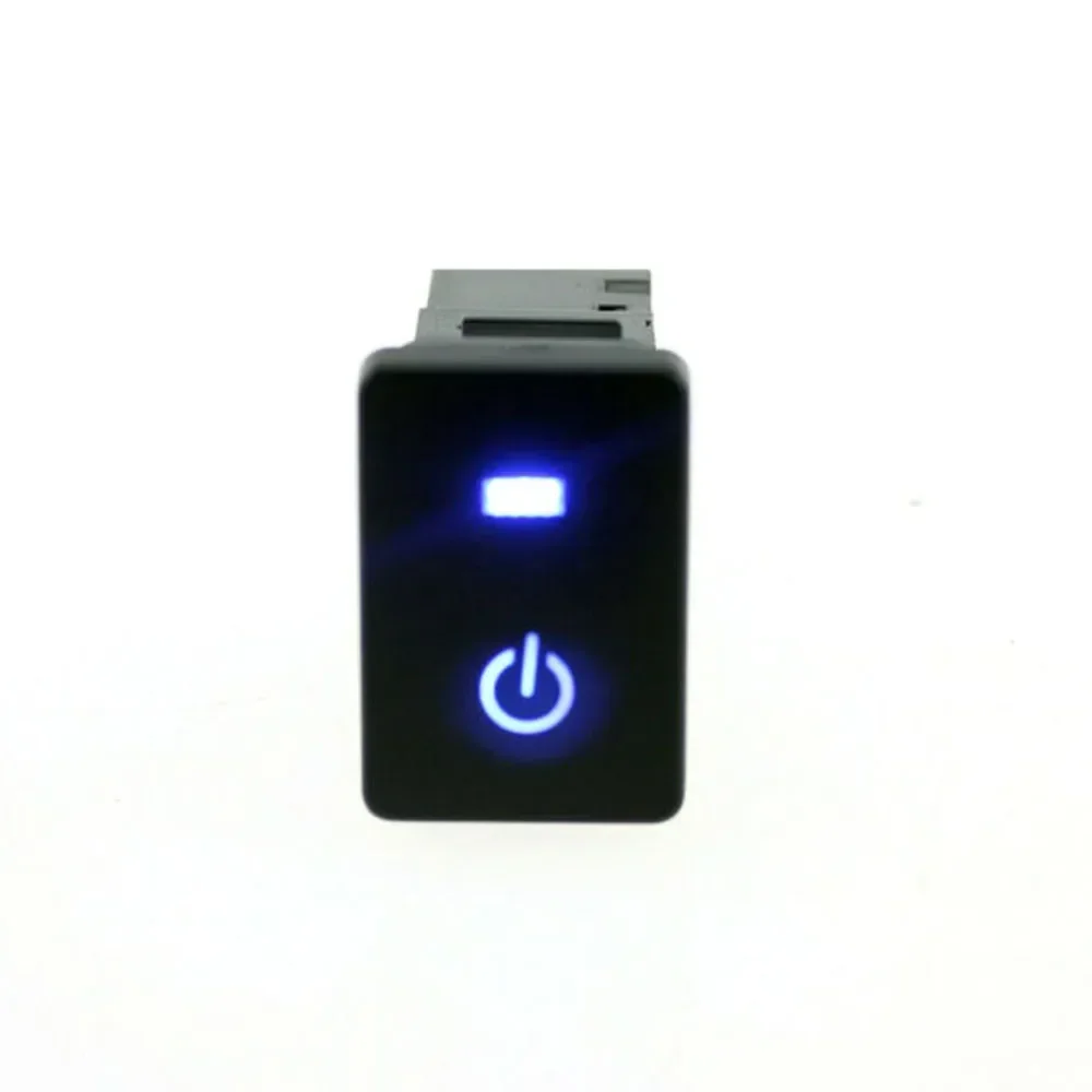 For Toyota For Camry For Prius For Corolla For Vios Car Blue-LED Power Lights Push Buttons Switch Laser- Plastic Accessories