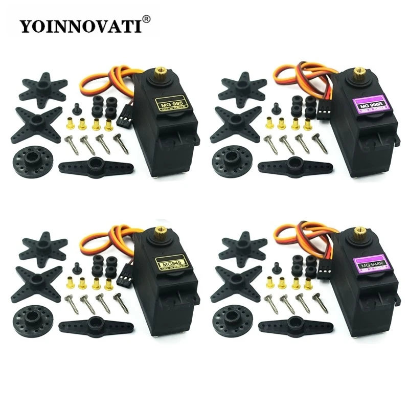 High Torque MG996R 4.8-6.0V Digital Servo with Metal Gear for Futaba JR 1/8 1/10 RC Car Helicopter Robot Boat Arduino UNO DIY