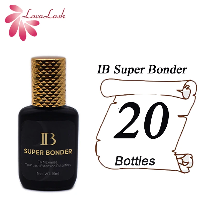 

IB SUPER BONDER 15ml Maximize Eyelash Extensions Korea IB Adhesive Enhancer Eyelash grafting transparent curing liquid 20pcs