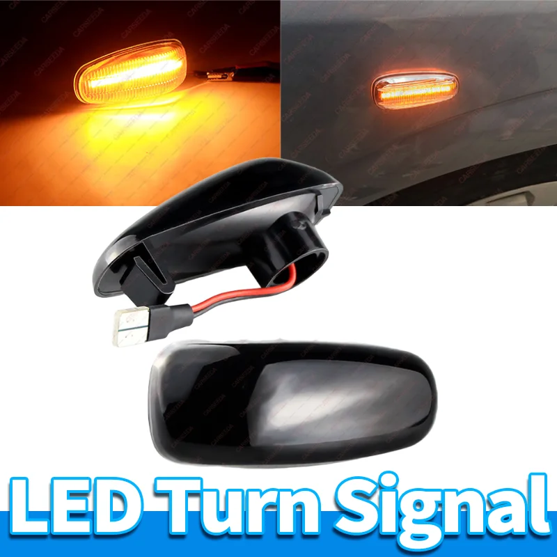 

Динамические светодиодные боковые габаритные фонари последовательного указателя поворота для Mercedes-Benz C W202 E W124 W210 SLK R170 CLK W208 Sprinter 2108200921