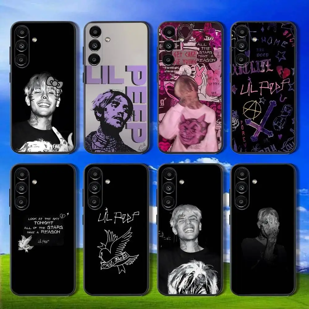 

Lil Peep Star Shopping Phone Case For Samsung Galaxy A13,A21s,A22,A31,A32,A52,A53,A71,A80,Soft Black Shell