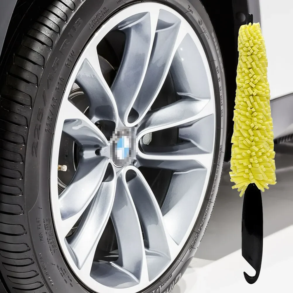 1/2Pcs Car Wheel Cleaner Brush Tire Rim Cleaning Tool Auto Scrub Washing Vehicle Washer Dust Cleaner Sponge Car Washer for Auto