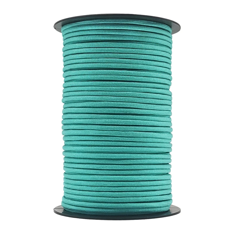 50/100M 7-adriges Fallschirmseil 550 4mm Outdoor Polyester Parachute-Seil Camping Überlebens-Zeltseil Gebündelte Wäscheleine – Detail 6