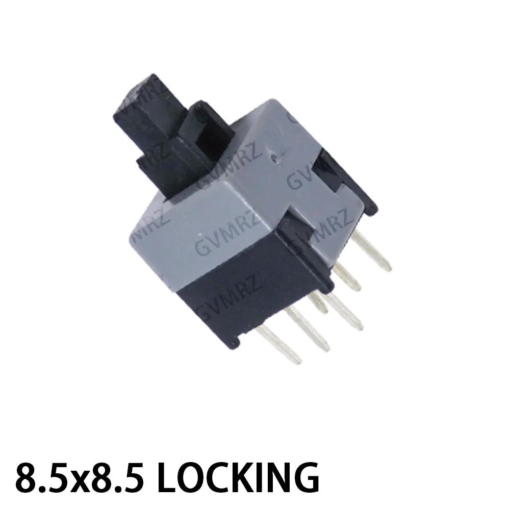 50PCS/10PCS 6Pin Self-Lock/Unlock Tactile Switch, DIP 5.8x5.8~8.5x8.5mm, Push Button Power  for PCB Mount 7x7 Integrated circuit