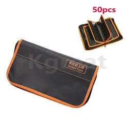 50PCS Lishi 2 in 1 Tool Bag Portable Durable Storage Package Locksmith Tools BAG for Lishi Tools and KD/VVDI Car Key Blade