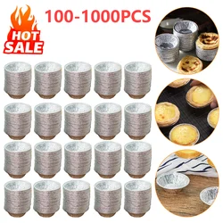 100-1000Pcs Pan Pie Tin Reusable Aluminum Foil Baking Cup Tart Pan Cupcake Case Tar Cake Mold Baking Pan Baking Cup Kitchen Mold