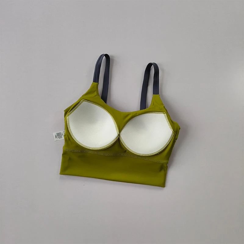 Einteiliger BH, hochfester stoßfester Lauf-BH, Träger-BH, rückenfreier Fitness-Yoga-BH – Detail 4