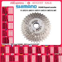 Shimano HG400 9s Cassette CS-HG400 11-25T 11-28T 11-32T 11-34T 11-36T 12-36T MTB 9 Speed Mountain Bicycle Freewheel
