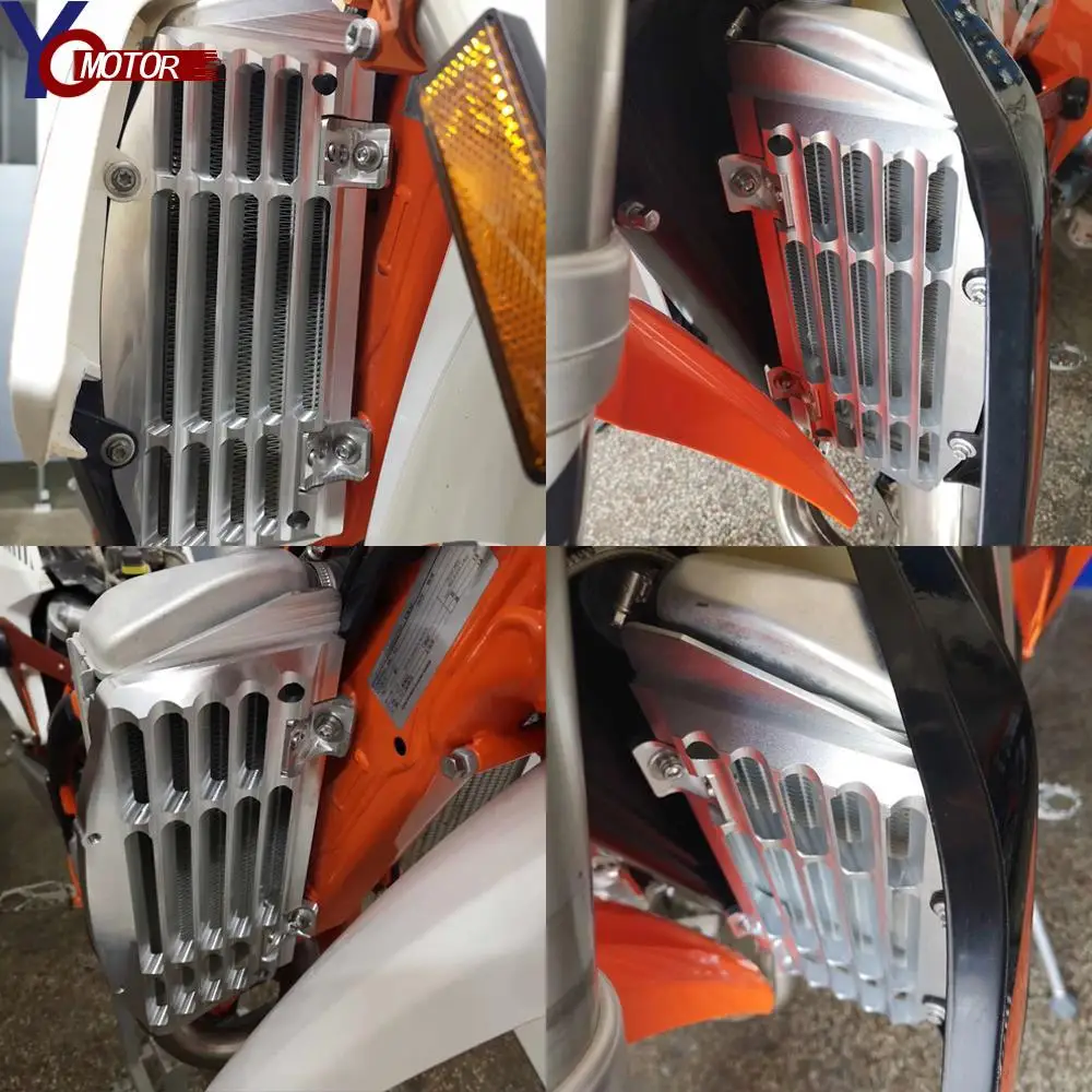 Motorcycle For 300XCW 2017 2018 300XC 17- 2019 350 XCF Factory Edition 2022 2023 Radiator Grille Guared Cover CNC Water Tank Net