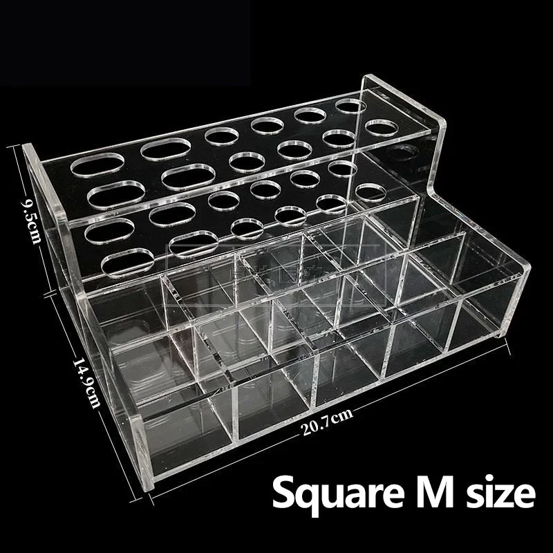 Dental Acrylic Case Storage Box Multifunctional Placement Rack Adhesive Composite Applicator Oral Material Storage Dispenser Box