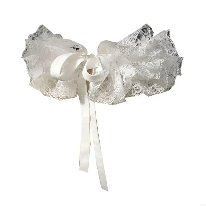 

Винтажный многослойный кружевной воротник со съемным воротником, аксессуар для костюма для тематического мероприятия, Хэллоуина,