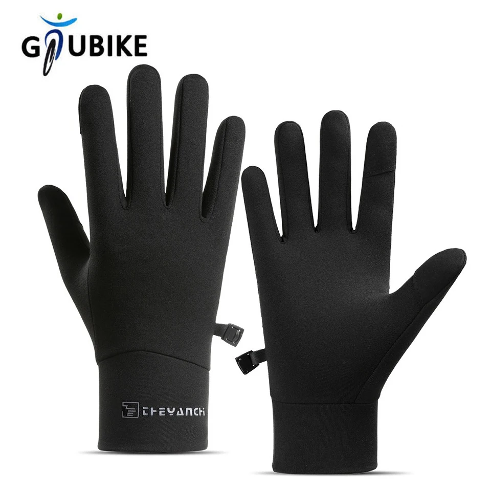 

GTUBIKE Winter Warm Ski Glove Lining Fleece Thin Soft Touch Screen Gloves Outdoor Cycling Running Gloves Lady Cold-proof Gloves