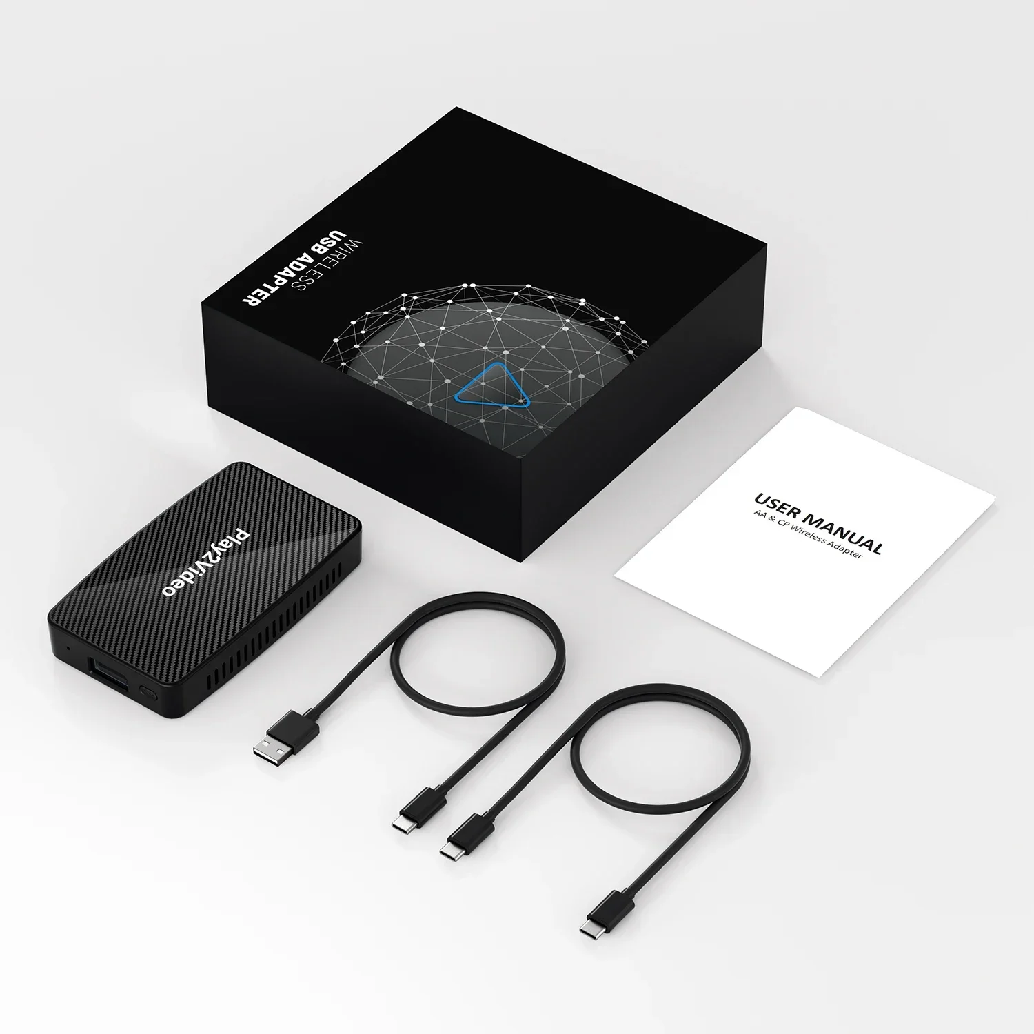 Caja Multimedia Radio de coche CarPlay Android AI Box Adaptador CarPlay inalámbrico Android Auto para Universal