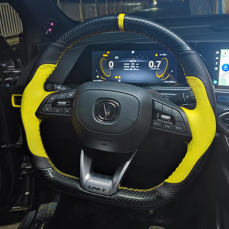 

For Changan UNI-T UNIT 2022 2023 Hand sewn steering wheel cover modified interior accessories decorative accessories