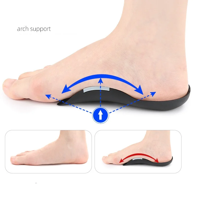 Tpe Orthopedics Insoles Indoversion And Eversion Of The Foot Adjustable Arch Support Height Heel Pad Forefoot Massage