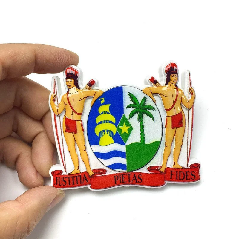 

Caribbean Barbados Indigenous People3dCreative Magnetic Refrigerator Stickers High-Value Popular Travel Souvenirs