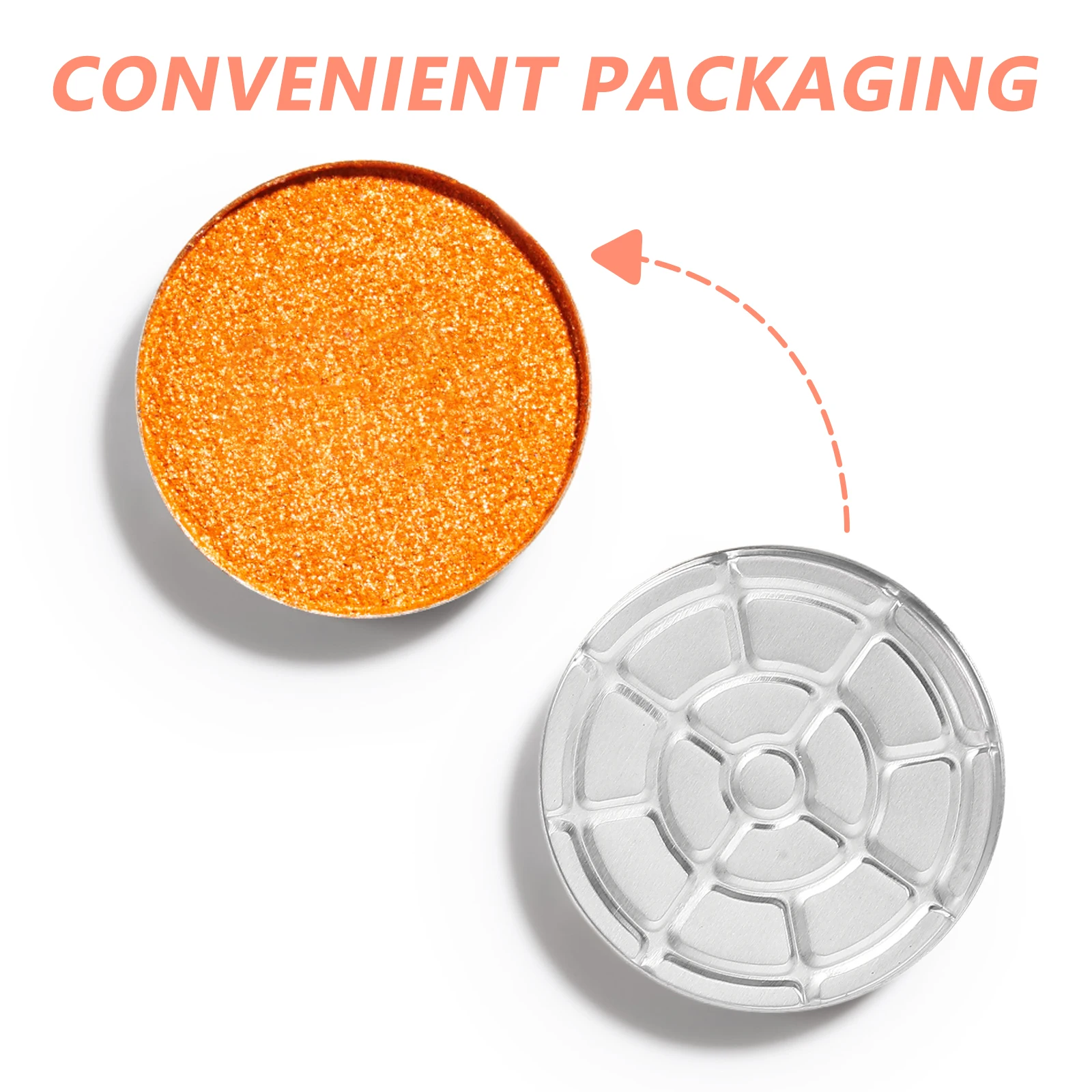 

5pcs Eye Shadow Box Empty Aluminum Containers Lids Tray Blusher Pans Eyeshadow Case Highlighter Makeup Holder