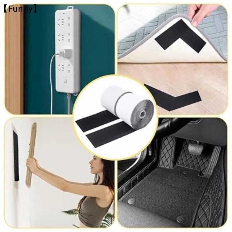 Width Strong Self Adhesive Fastener Tape Non Slip Sofa Cushion Hook And Loop Nylon Sticker〔Funny〕