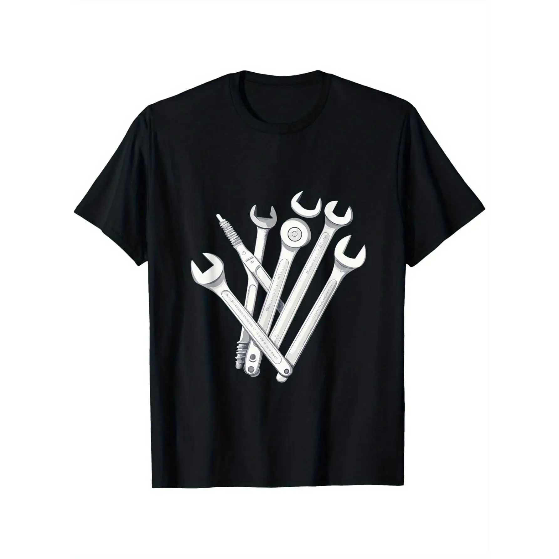 

Men's Mechanic Tools T-Shirt | Garage Wrench Repair Graphic Tee | Father's Day DIY Handyman Gift Top