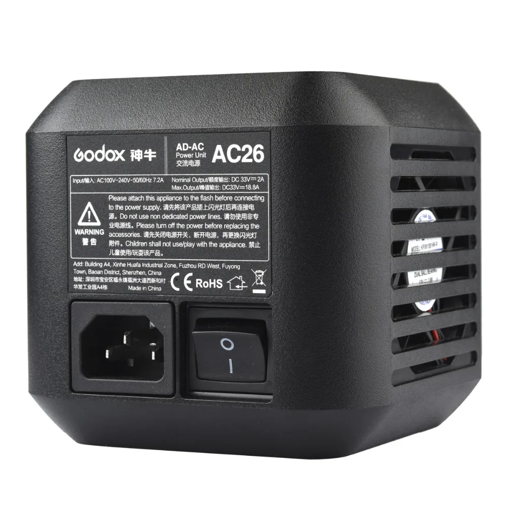 GODOX AD600Pro＋AC-26 その1 Godox AC26 電源 AD600Pro AC 電源アダプタ 110V 220V ユニバーサル