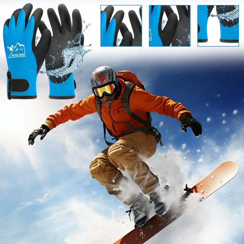 Winter Gloves Waterproof Windproof Mittens Winter Gloves Cold Weather Warm Gloves For Running Driving Cycling Biking Riding