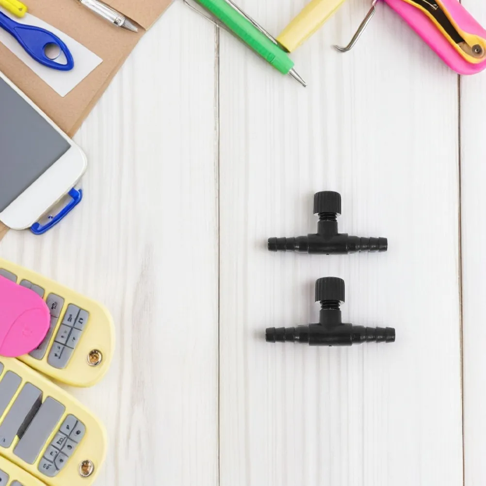 

10 шт. пластиковых Т-образных регулируемых соединителей для воздушных клапанов аквариума, для трубок 5 мм, для системы аэрации аквариумов