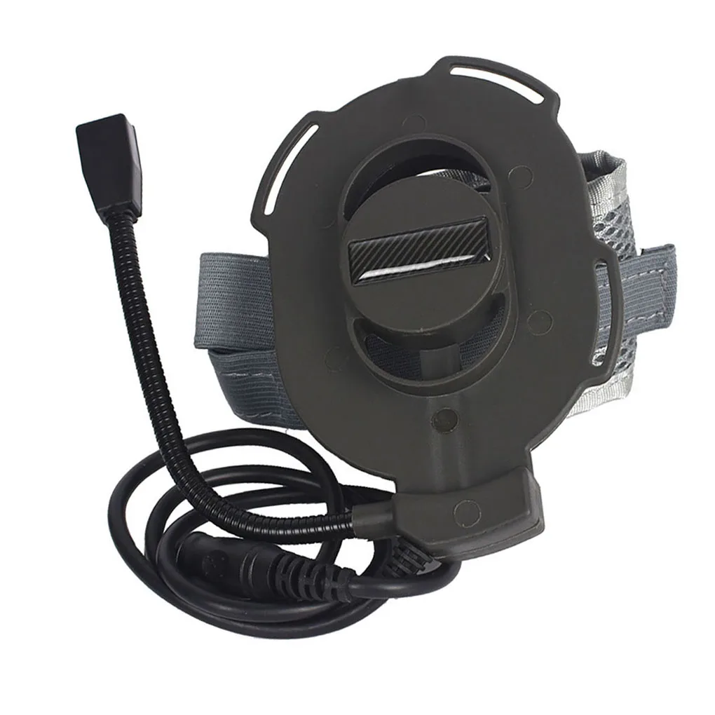 사냥용 단일 측면 헤드셋 야외 마이크 헤드폰 소음 감소 조절 가능한 사냥용 이어폰 마이크, 샌드 컬러