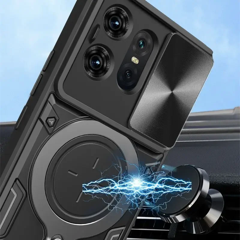 Kickstand Protective Cover For Motorola Edge 50 Pro Fusion Ultra Moto Edge 50 Neo Case Protection Shockproof Funda Coque Capa