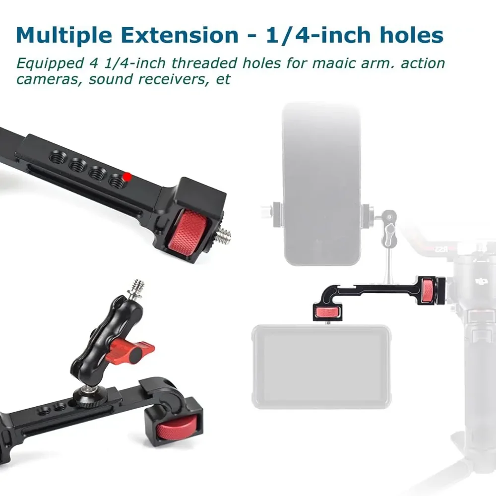 for DJI Ronin S SC RS2 RSC2 RS3 RS4 & Zhiyun WEEBILL Stabilizer Gimbals Extension Mount Stand Monitor Display Mounting Bracket view 6